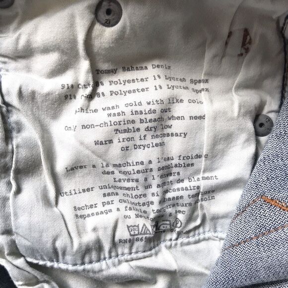 Tommy Bahama Womens Marin Denim Jeans Kickers Bermuda Shorts Size 4 14” Insm EUC - Picture 7 of 11